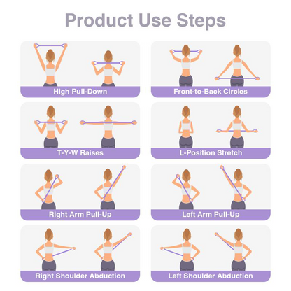 Figure-8 Silicone Resistance Bands for Women – Durable, Comfortable Exercise Bands for Home Workouts