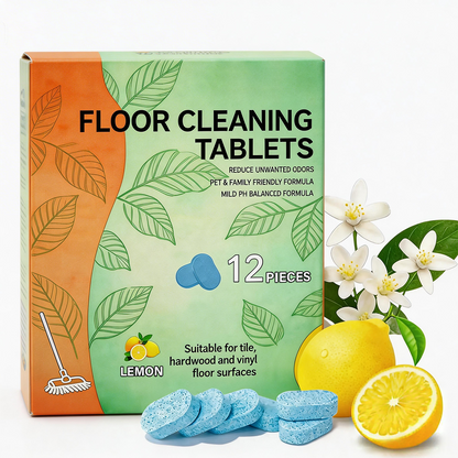 All-Surface Floor Cleaning Tablets: Efficient Cleaning with Lemon Scent