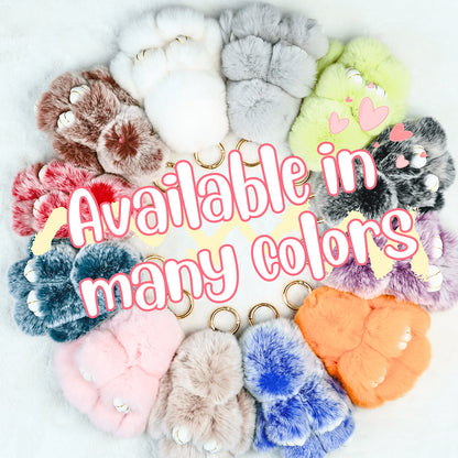 Handcrafted Soft Bunny Charm - Adorable Plush Rabbit Keychain Toy