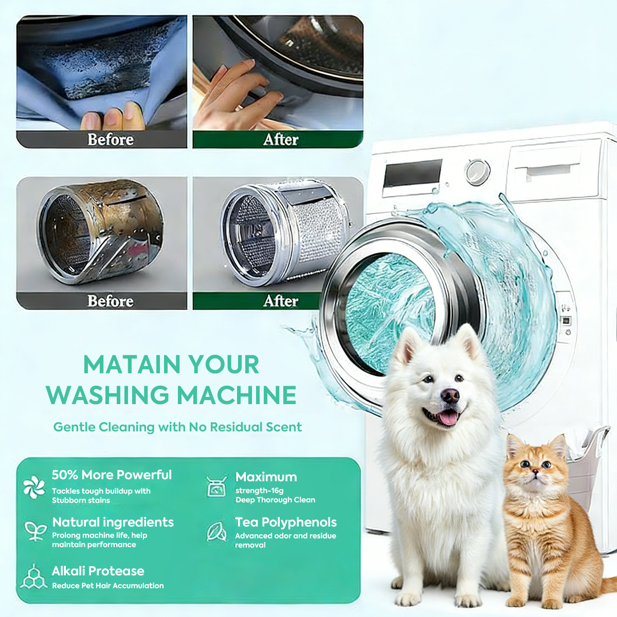Eco Washer Cleaner: Naturally Eliminate Pet Odors for Fresh Laundry