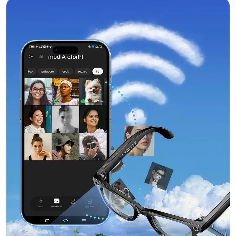 👓 Ultra-Light Smart Glasses with Effortless Hands-Free Control