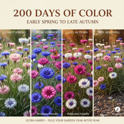🌱 Premium Cornflower Seeds — The Unstoppable Wildflower That Thrives Anywhere