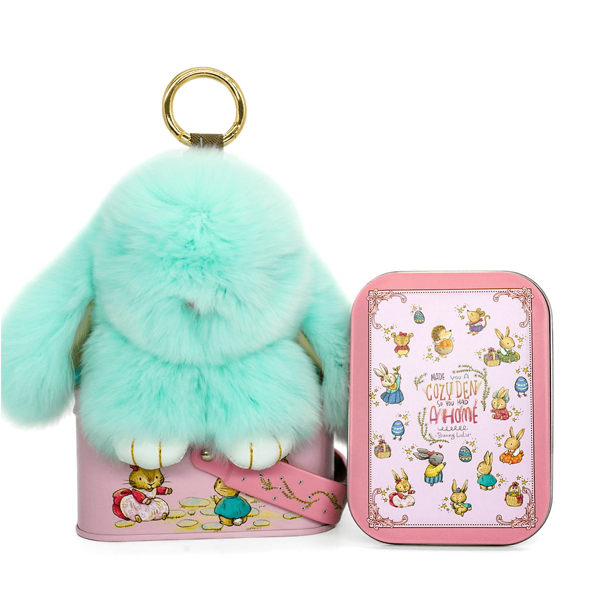 Handcrafted Soft Bunny Charm - Adorable Plush Rabbit Keychain Toy