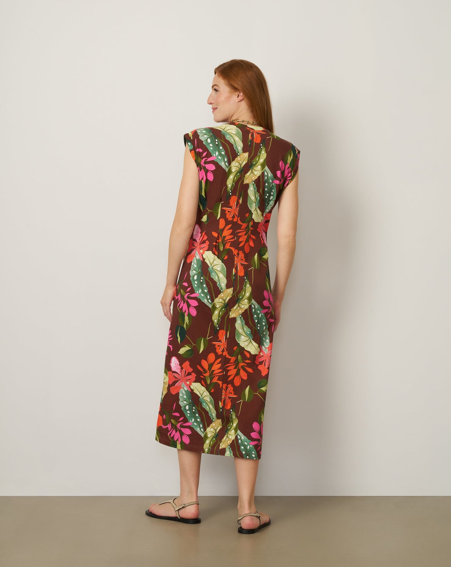 Pleat Detail Maxi Dress