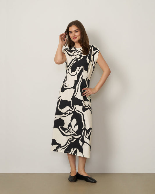 Pleat Detail Maxi Dress