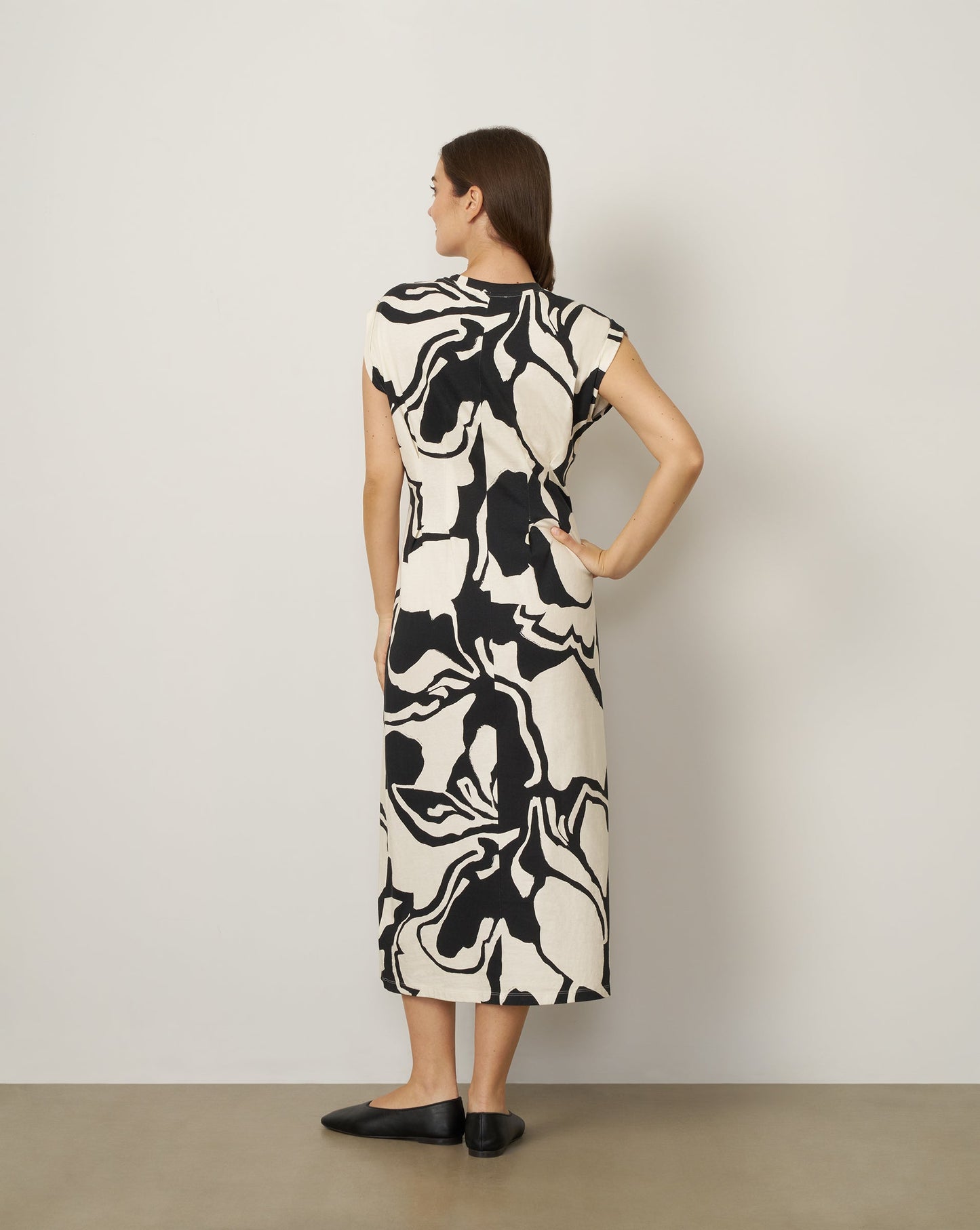 Pleat Detail Maxi Dress