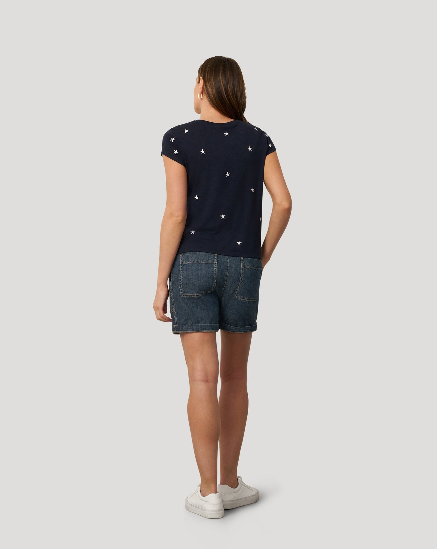 Printed Star Slub Tee