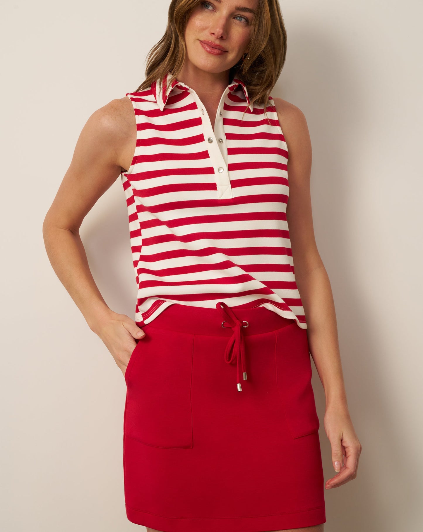 Snap Front Tank and Skort Set