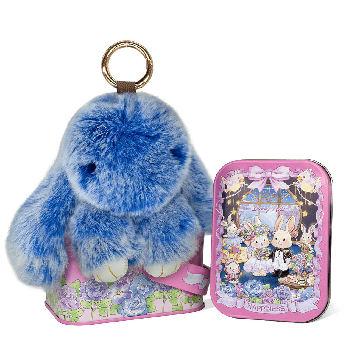 Handcrafted Soft Bunny Charm - Adorable Plush Rabbit Keychain Toy