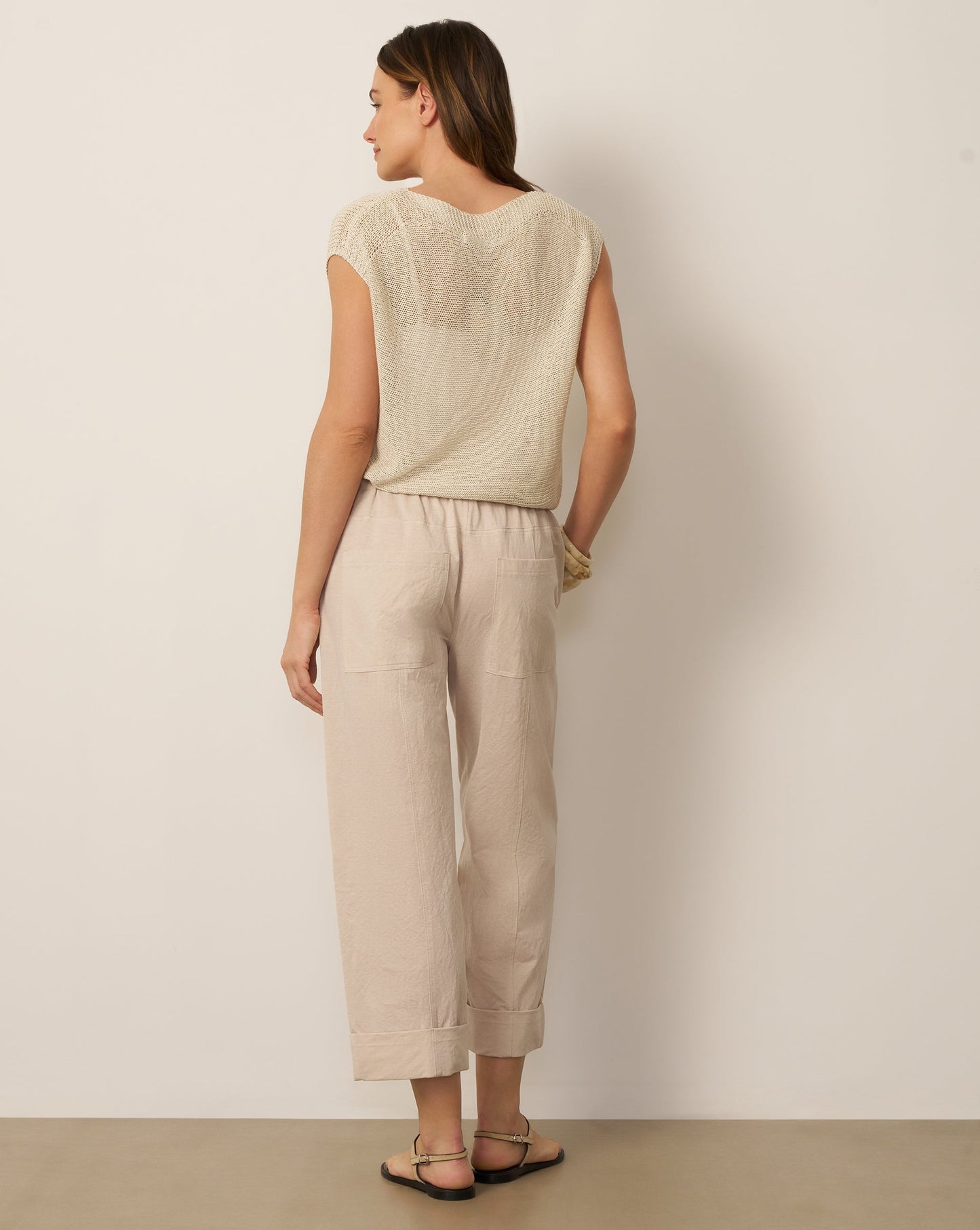 Cotton Blend Utility Barrel Pant