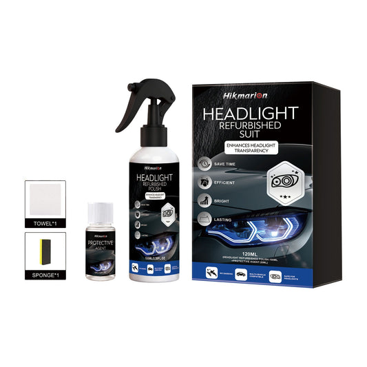 🚘 Headlamp Restoration Fluid for Cars — Restores Clarity by Removing Oxidation and Yellowing with UV Protection