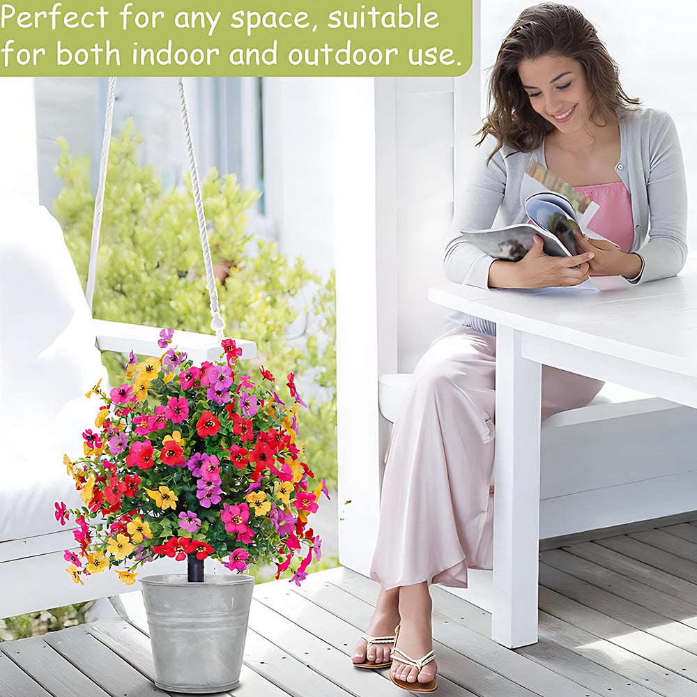 No-Fade Outdoor Hanging Flowers — Effortless Beauty That Lasts