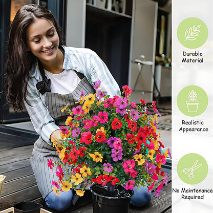 No-Fade Outdoor Hanging Flowers — Effortless Beauty That Lasts