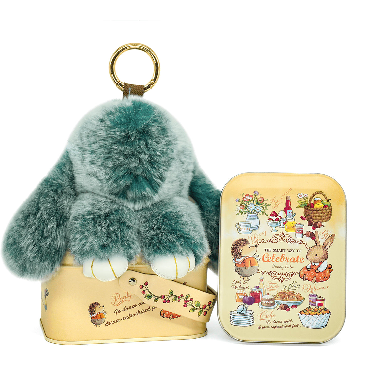 Handcrafted Soft Bunny Charm - Adorable Plush Rabbit Keychain Toy