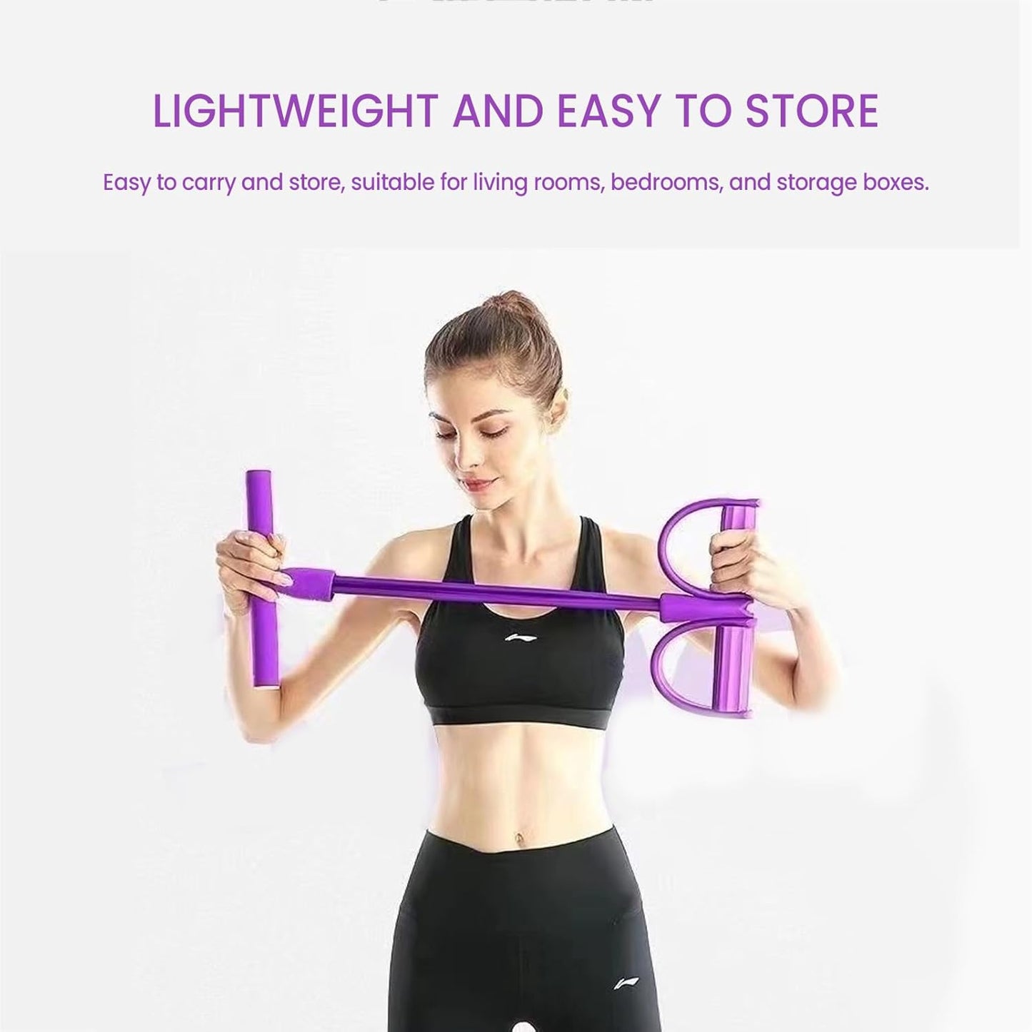 💪 2026 Latest 8-Tube Pedal Resistance Device — Detachable & Adjustable for Customizable Home Gym Workouts