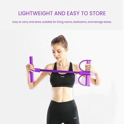 💪 2026 Latest 8-Tube Pedal Resistance Device — Detachable & Adjustable for Customizable Home Gym Workouts