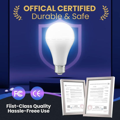 Rechargeable Emergency Light Bulbs - Bright, Reliable Backup Lighting for Power Outages