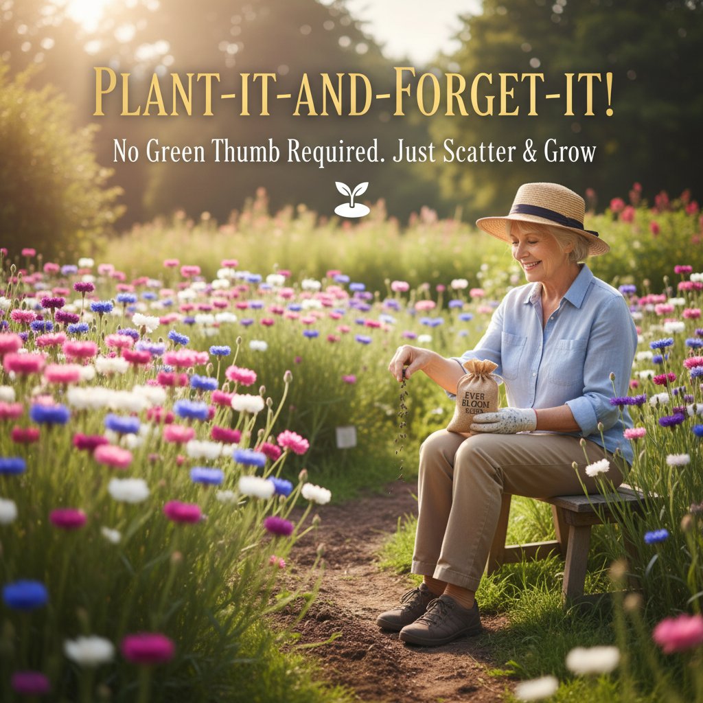 🌱 Premium Cornflower Seeds — The Unstoppable Wildflower That Thrives Anywhere