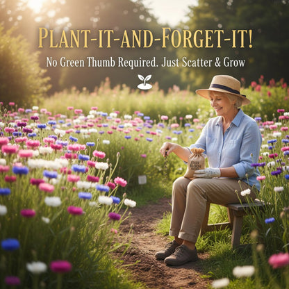 🌱 Premium Cornflower Seeds — The Unstoppable Wildflower That Thrives Anywhere