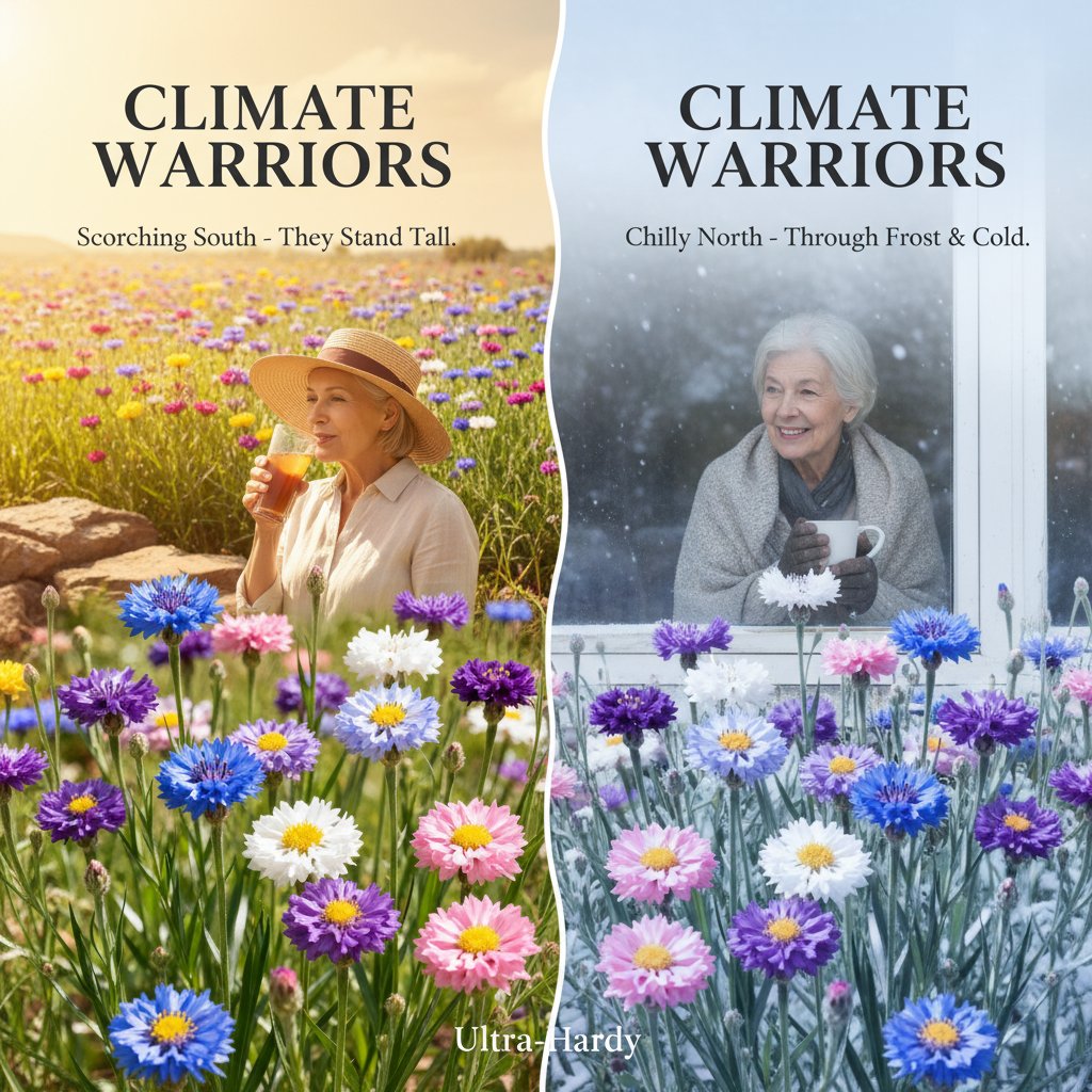 🌱 Premium Cornflower Seeds — The Unstoppable Wildflower That Thrives Anywhere