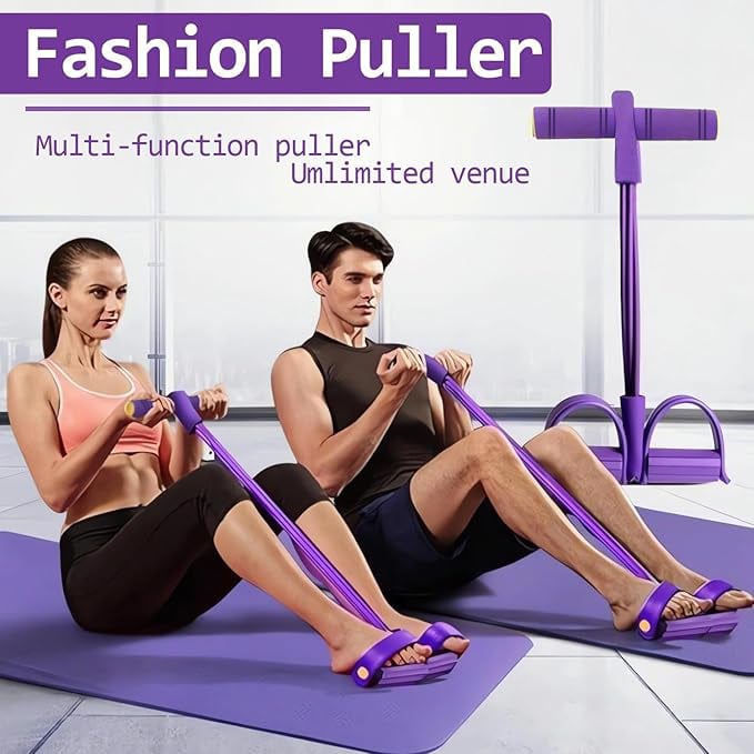 💪 2026 Latest 8-Tube Pedal Resistance Device — Detachable & Adjustable for Customizable Home Gym Workouts